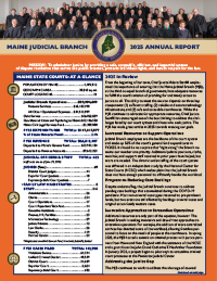 cover of Maine Judicial Branch 2025 Annual Report